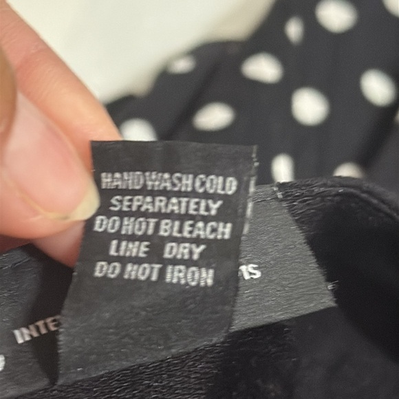 (T3)INC International Concepts Halterneck dress with black an white polka dots,M - Picture 13 of 13